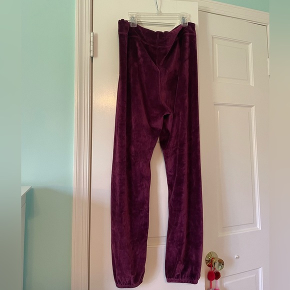 Rodarte Velvet Raspberry Sweatpants - Picture 2 of 5